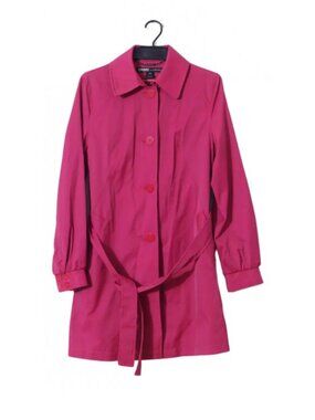 DKNY Fuchsia Pink Trench Coat